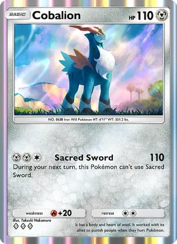 Cobalion Pokémon TCG Card