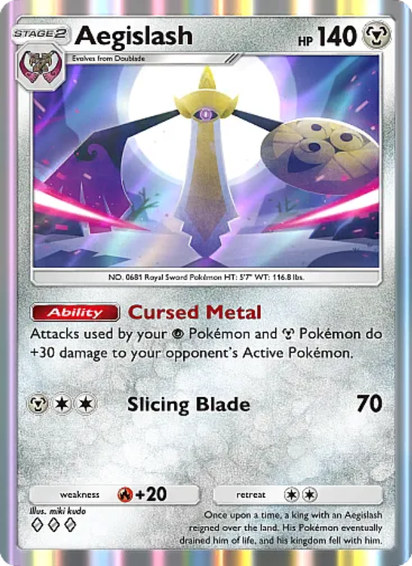 Aegislash Pokémon TCG Card