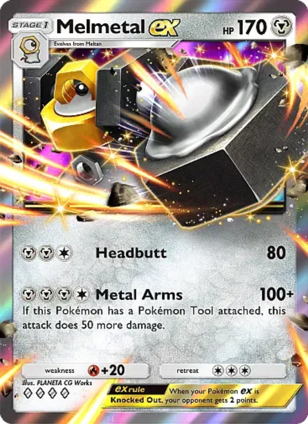 Melmetal ex Pokémon TCG Card
