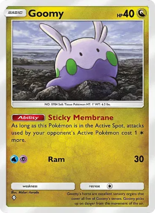 Goomy card art from Mega Rising set (B1-177)