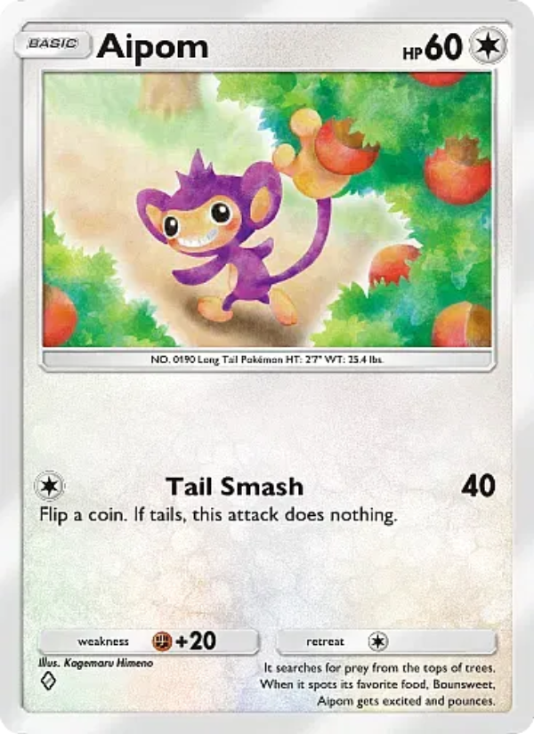 Aipom Pokémon TCG Card