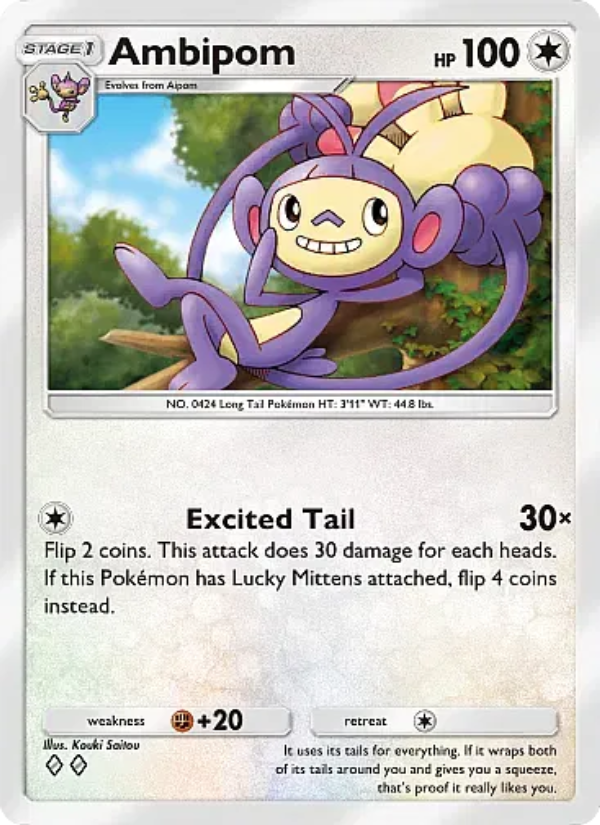Ambipom Pokémon TCG Card