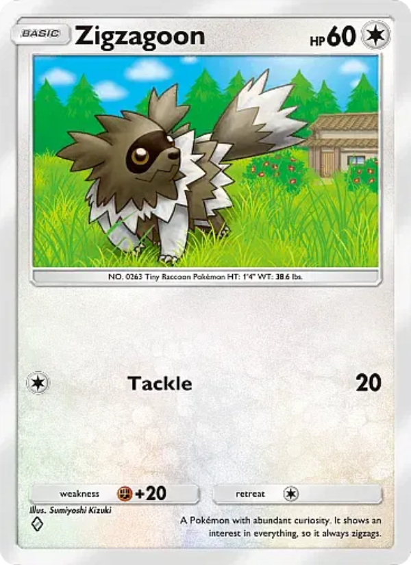 Zigzagoon Pokémon TCG Card