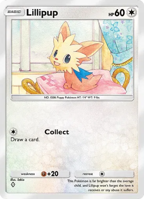 Lillipup Pokémon TCG Card