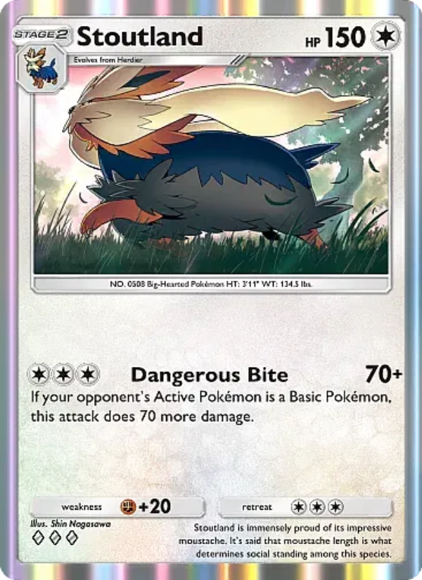Stoutland Pokémon TCG Card
