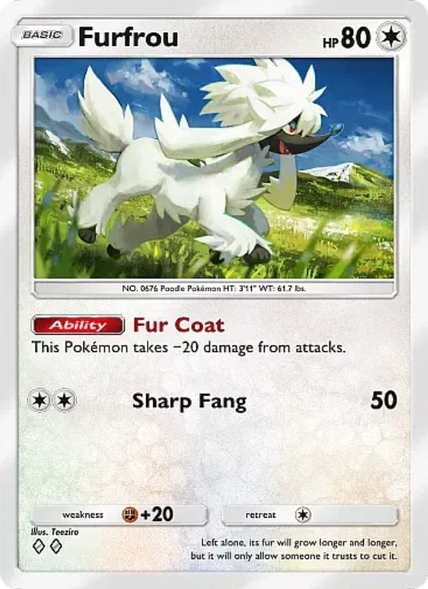 Furfrou Pokémon TCG Card