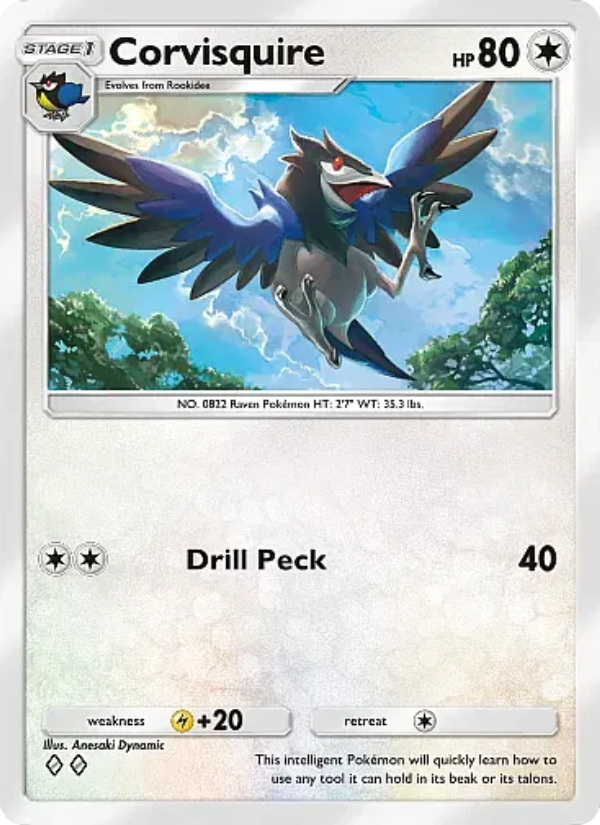 Corvisquire Pokémon TCG Card