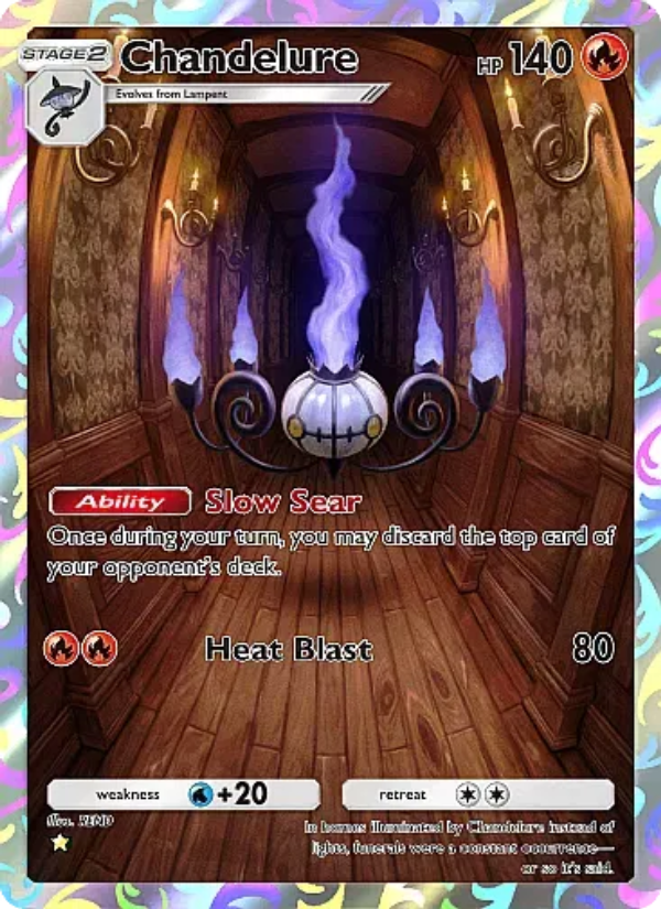 Chandelure Pokémon TCG Card