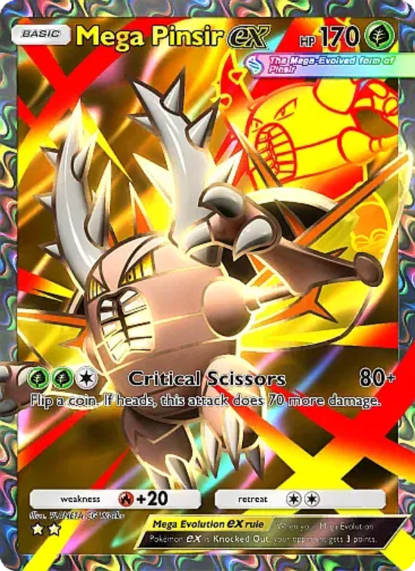 Mega Pinsir ex Pokémon TCG Card