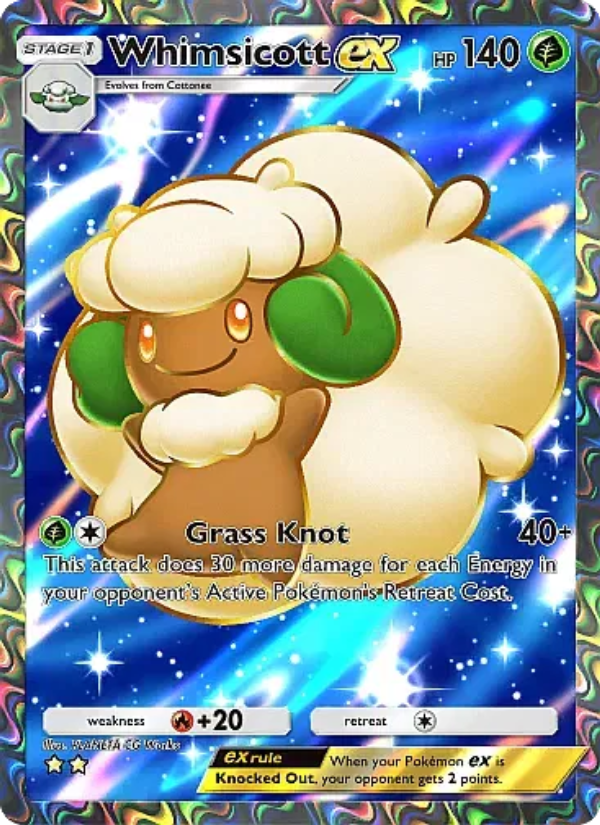 Whimsicott ex Pokémon TCG Card