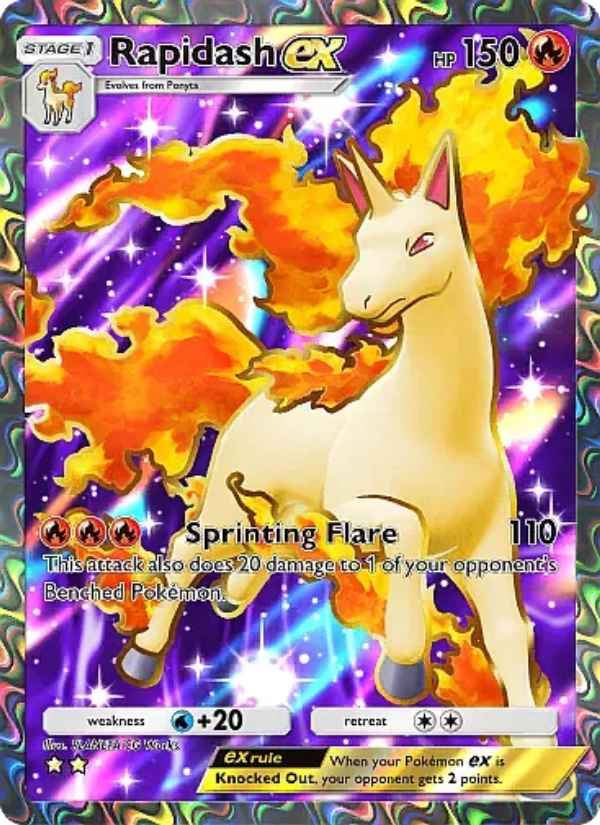Rapidash ex Pokémon TCG Card