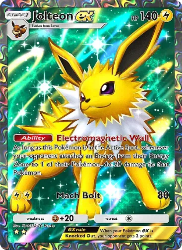 Jolteon ex Pokémon TCG Card