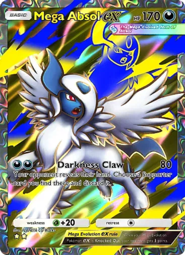 Mega Absol ex Pokémon TCG Card