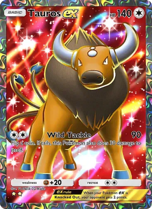 Tauros ex Pokémon TCG Card