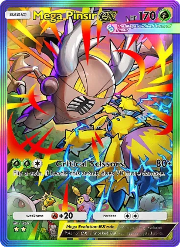 Mega Pinsir ex Pokémon TCG Card