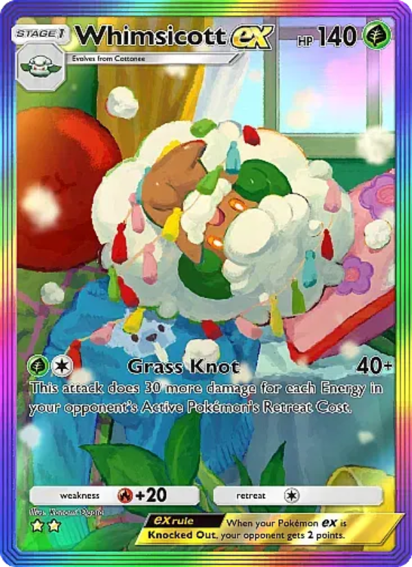 Whimsicott ex Pokémon TCG Card