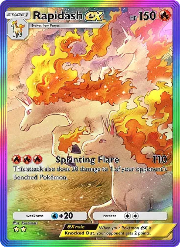 Rapidash ex Pokémon TCG Card