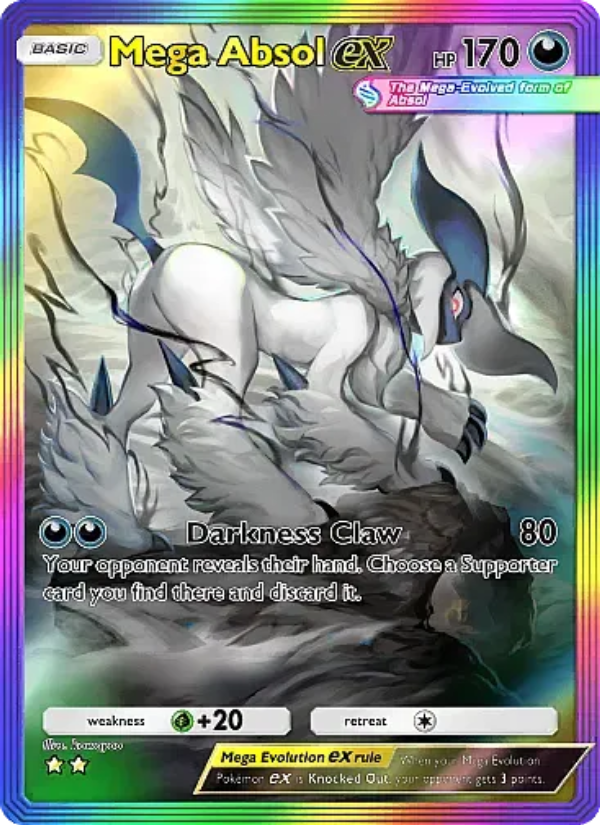 Mega Absol ex Pokémon TCG Card
