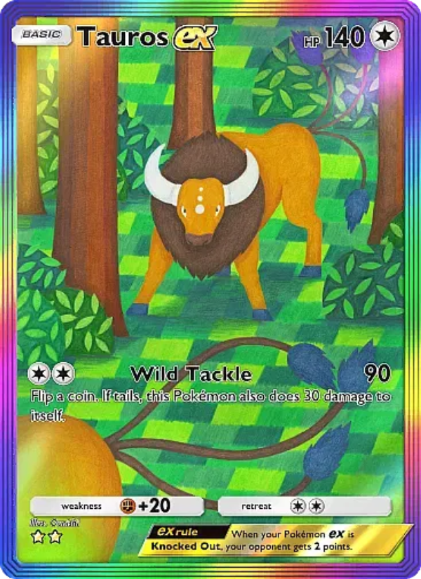 Tauros ex Pokémon TCG Card