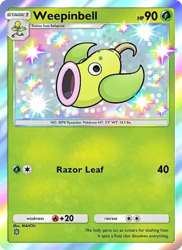 Weepinbell Pokémon TCG Card
