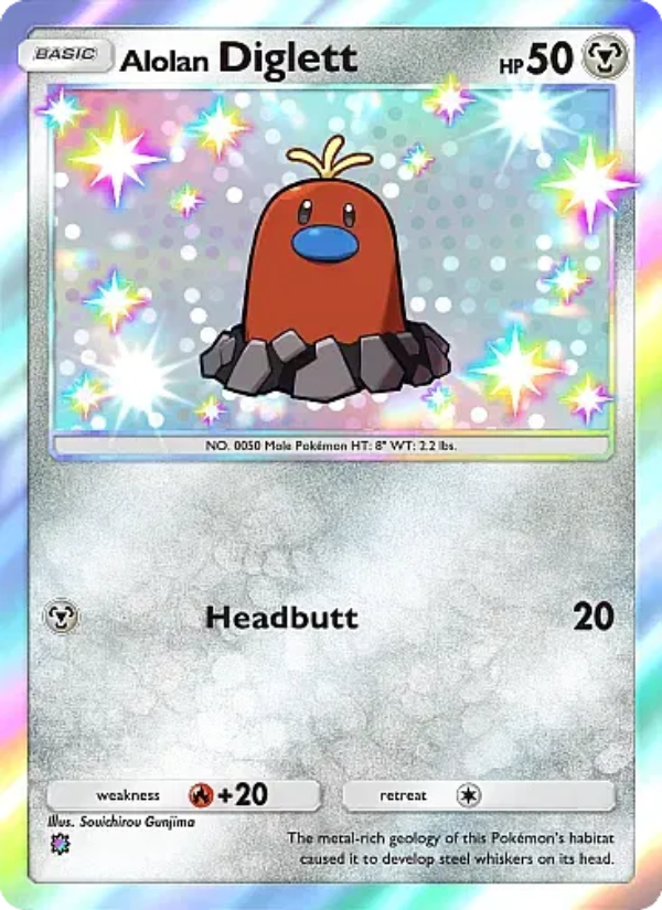 Alolan Diglett Pokémon TCG Card