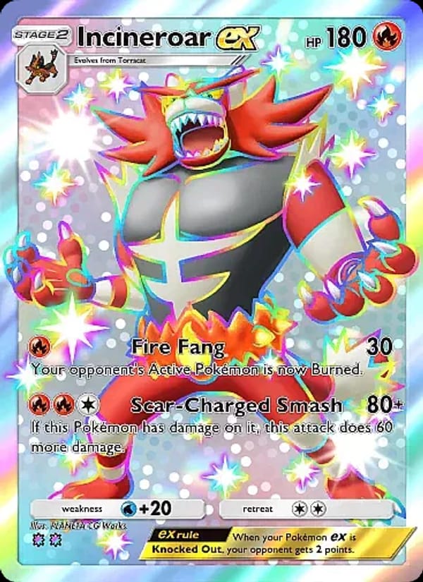 Incineroar ex 318/226