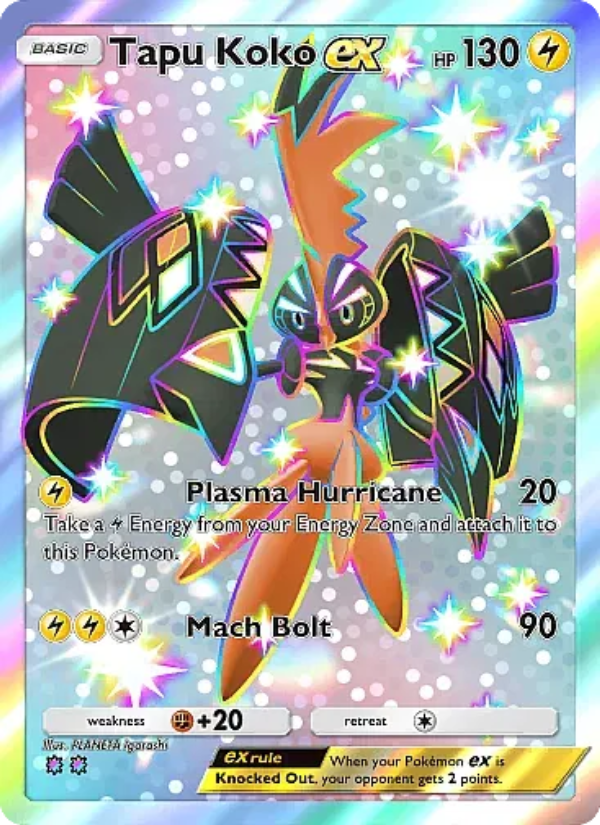 Tapu Koko ex Pokémon TCG Card
