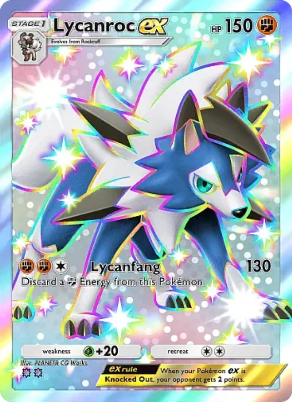 Lycanroc ex Pokémon TCG Card