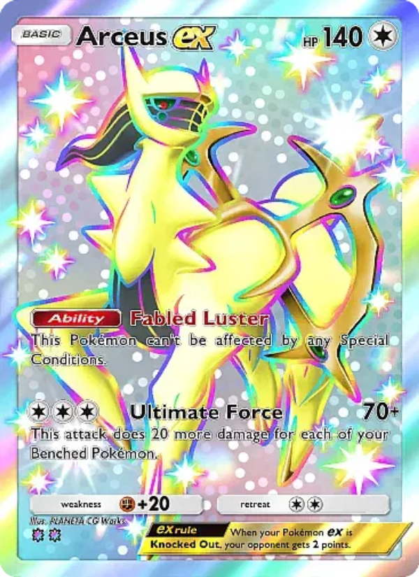 Arceus ex Pokémon TCG Card