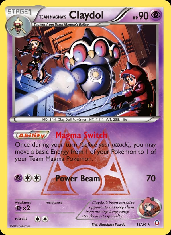Team Magma's Claydol 011/034