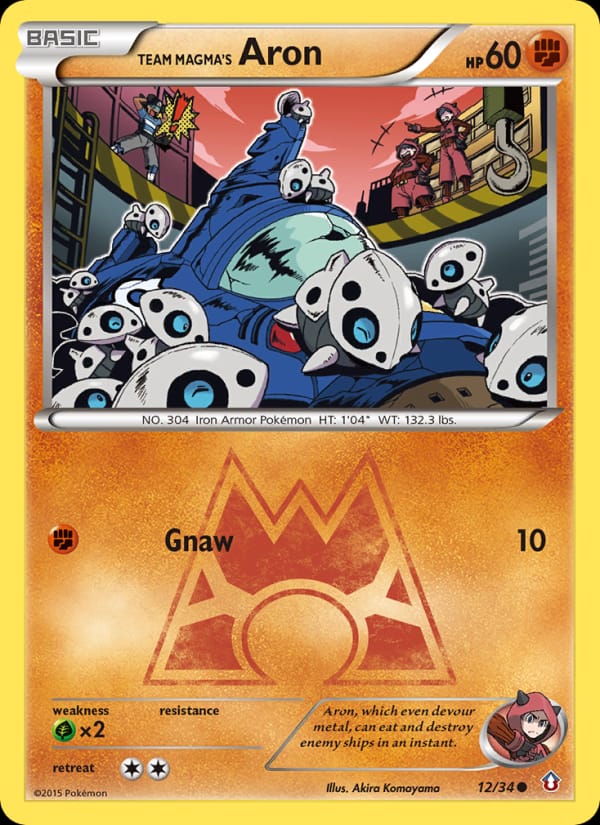 Team Magma's Aron 012/034