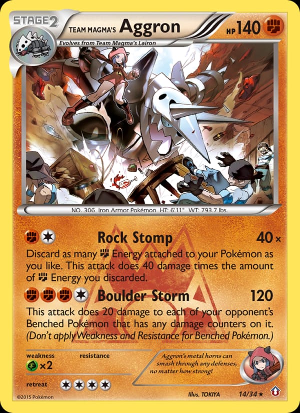 Team Magma's Aggron 014/034