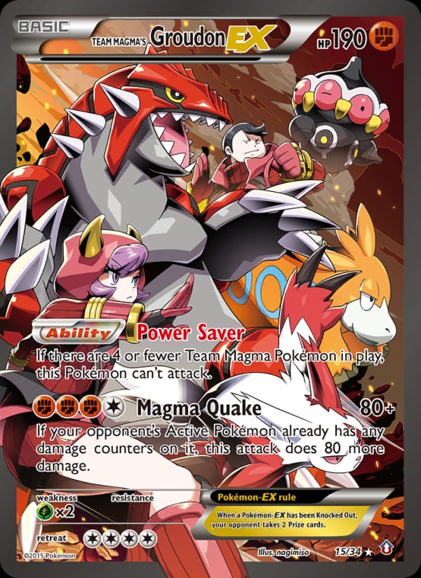 Team Magma's Groudon EX 015/034