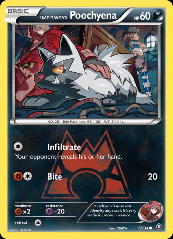 Team Magma's Poochyena 017/034