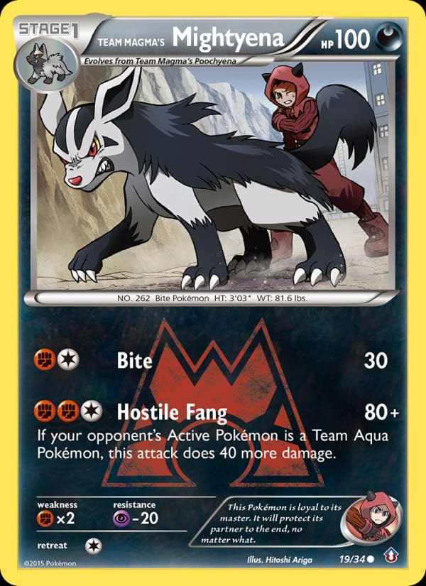 Team Magma's Mightyena 019/034