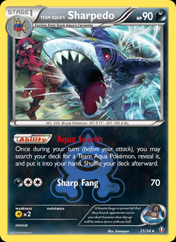 Team Aqua's Sharpedo 021/034