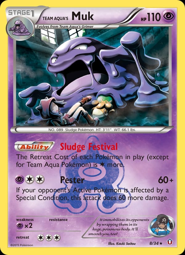 Team Aqua's Muk 008/034