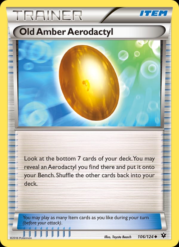 Old Amber Aerodactyl 106/124