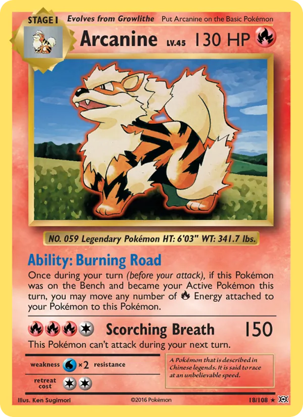 Arcanine 18 – Non-holo