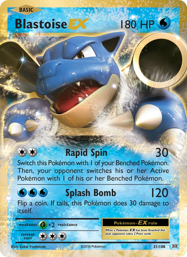 Blastoise EX 21 – Non-holo