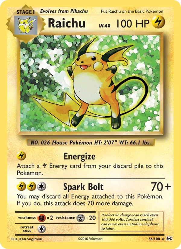 Raichu 36 – Non-holo