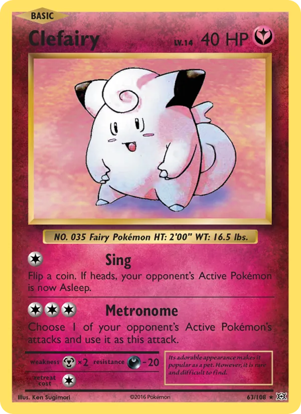 Clefairy 63 – Non-holo