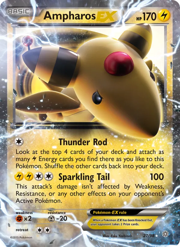 Ampharos EX 27 – Non-holo