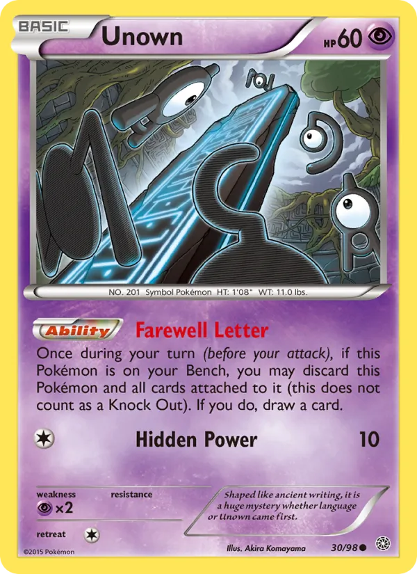 Unown 30 – Non-holo