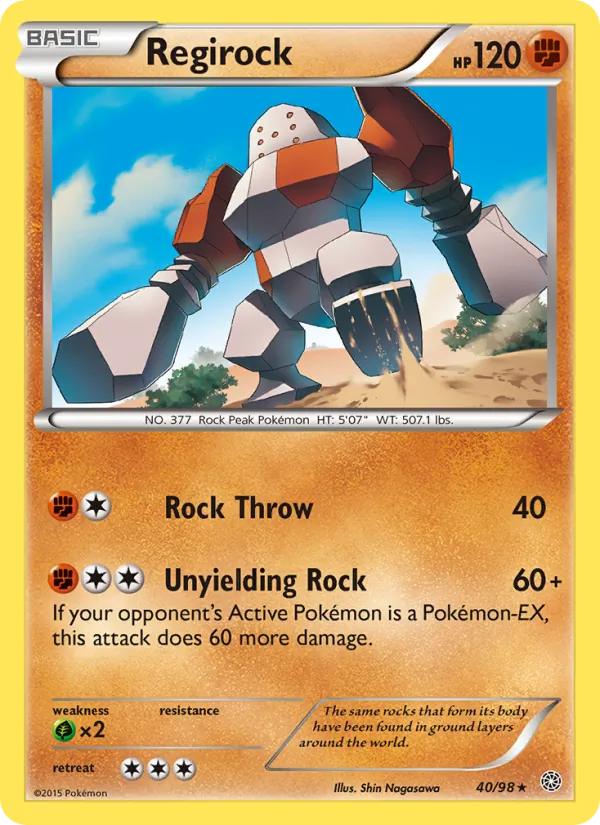 Regirock 40 – Non-holo