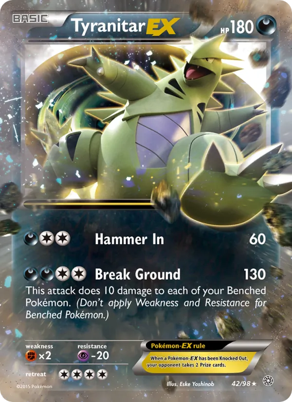 Tyranitar EX 42 – Non-holo