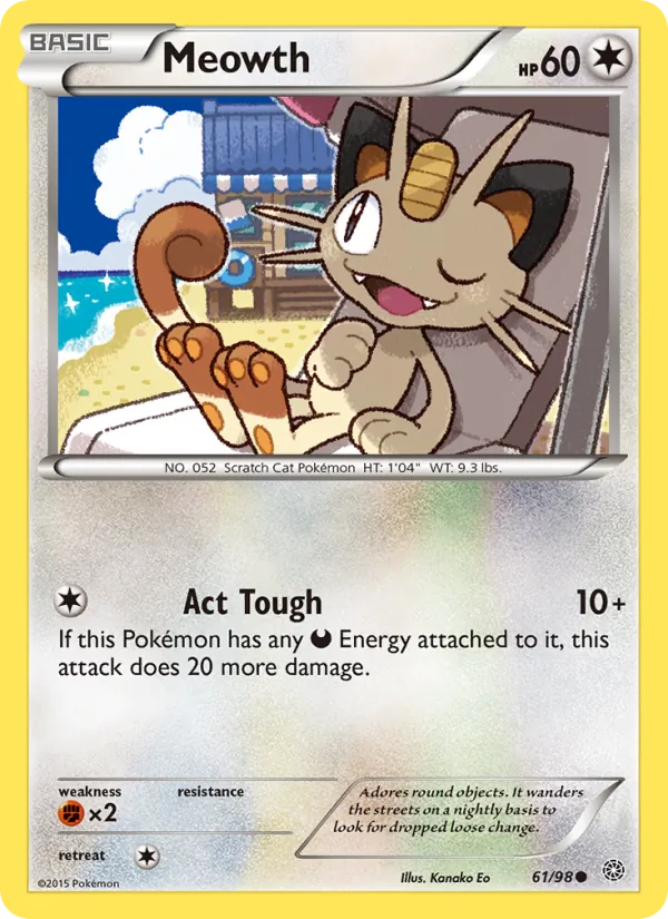 Meowth 61 – Non-holo
