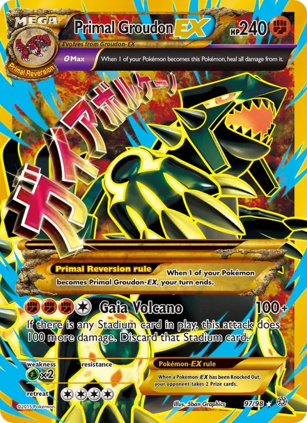Primal Groudon EX 97 – Non-holo