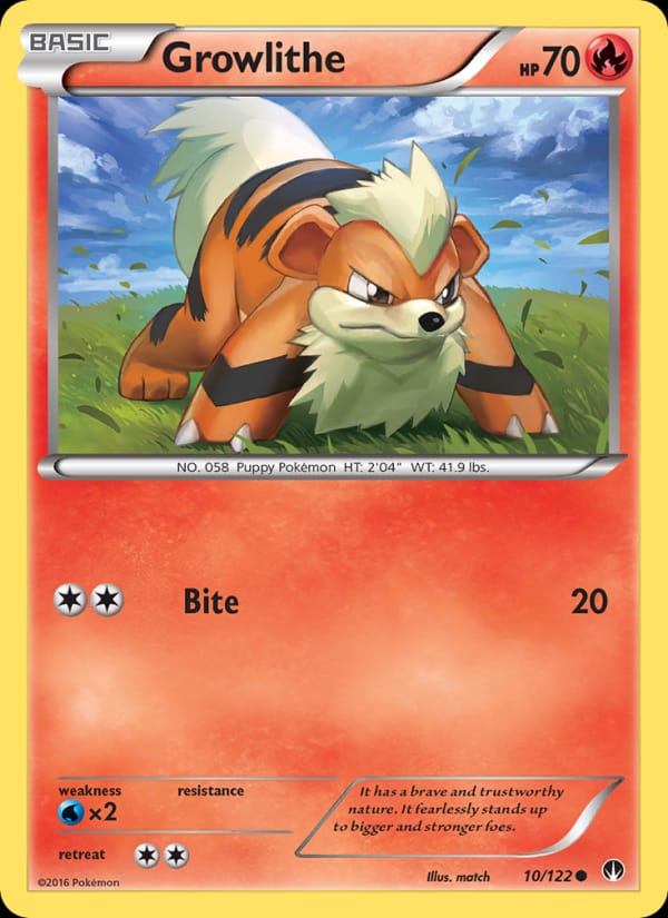 Growlithe 010/122