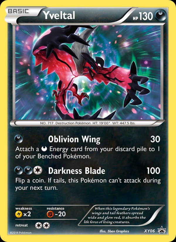 Yveltal #XY06, XY Black Star Promos